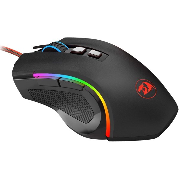 REDRAGON - M602A-RGB Wired Gaming Mouse, 7200 DPI, RGB, 8 Backlit Modes, Ergonomic, 7 Programmable Buttons for Windows PC Gamers - Wired - Black - Image 3