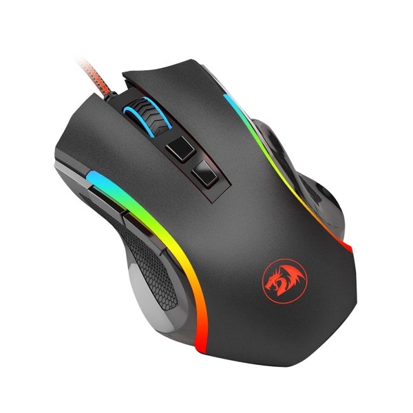REDRAGON - Griffin M607 Wired Optical Gaming Mouse - Wired - Black - Image 2