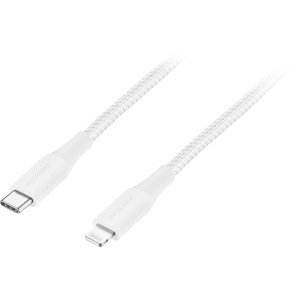 Insignia™ - 4’ USB-C to Lightning Charge-and-Sync Cable - Moon Gray