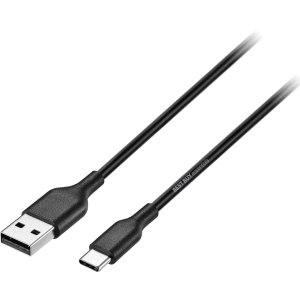 Best Buy essentials™ - 3' USB-A to USB-C Charge-and-Sync Cable - Black