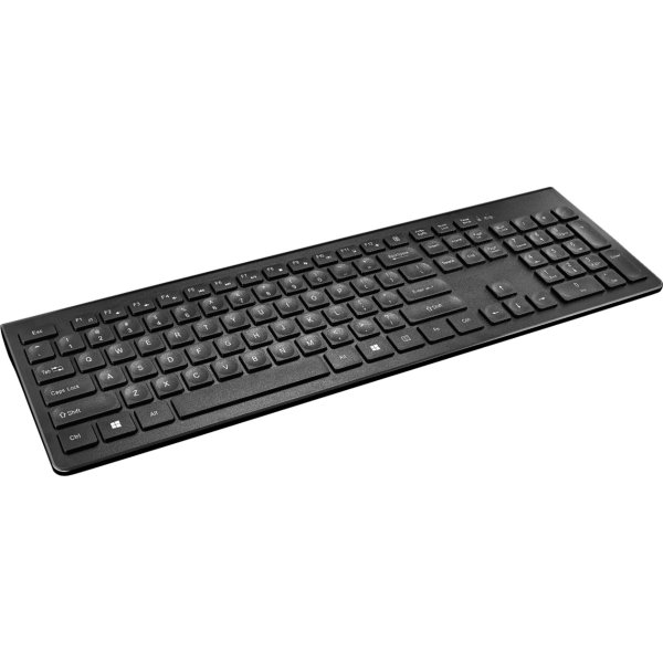 Best Buy essentials™ - Full-size Wireless Membrane Switch Keyboard - Black - Image 2