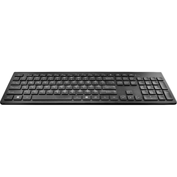 Best Buy essentials™ - Full-size Wireless Membrane Switch Keyboard - Black - Image 3
