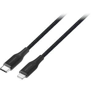Insignia™ - 6' Lightning to USB-C Charge-and-Sync Cable - Black