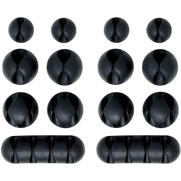 Wrap-It Storage - Cable Clips - Black - Image 2