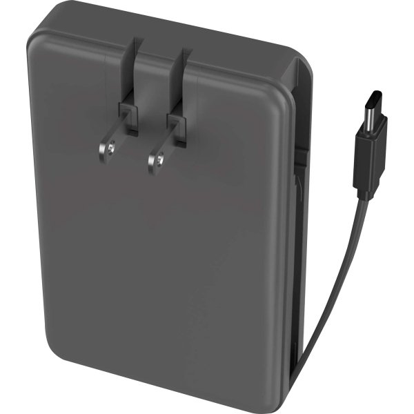 myCharge - AMP PRONG 5,000mAh Everything Built-In Portable Charge for Most USB Enables Devices - Gray - Image 2