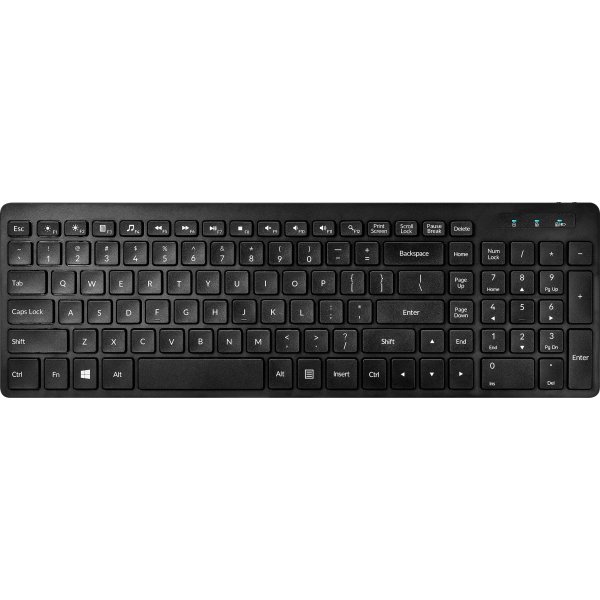 Insignia™ - Full-size Bluetooth Scissor Switch Keyboard - Black