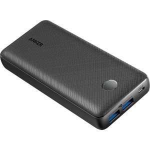 Anker - PowerCore Select 10000mAh Dual USB Portable Charger External Battery Pack - Black