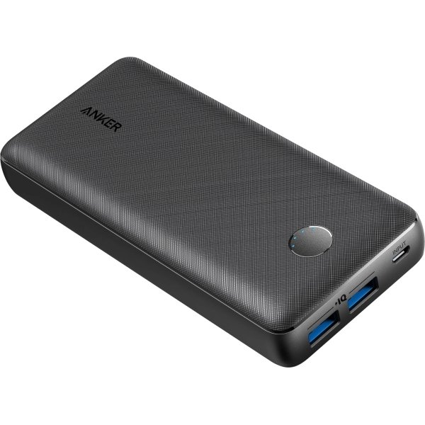 Anker - PowerCore Select 10000mAh Dual USB Portable Charger External Battery Pack - Black