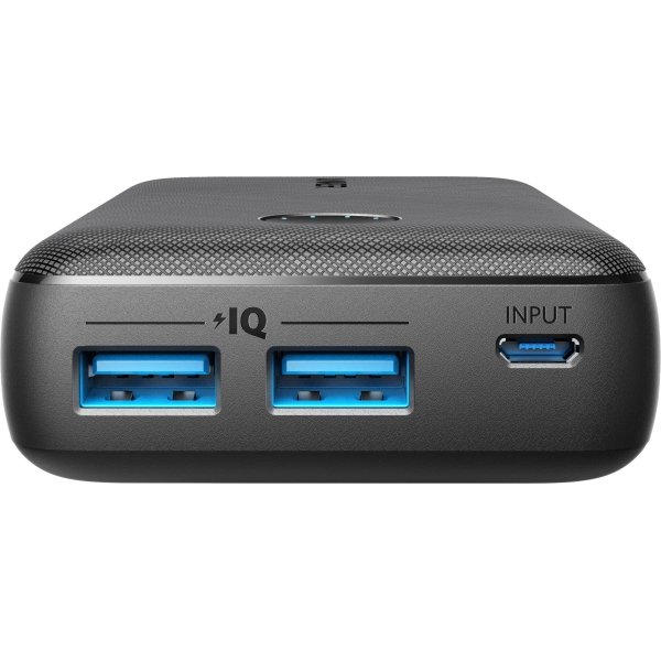 Anker - PowerCore Select 10000mAh Dual USB Portable Charger External Battery Pack - Black - Image 2