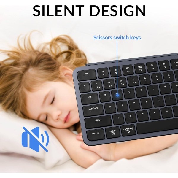 Keychron - B1 Pro 75% Wireless Keyboard with Progrmmable ZMK Support - Space Gray - Image 3