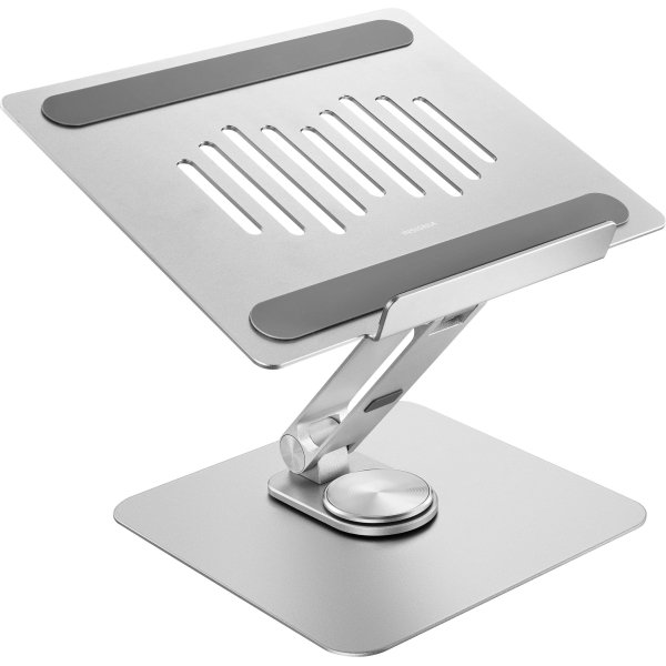 Insignia™ - Laptop Stand with Adjustable Height and Angle for Laptops up to 17” Wide - Silver - Image 2
