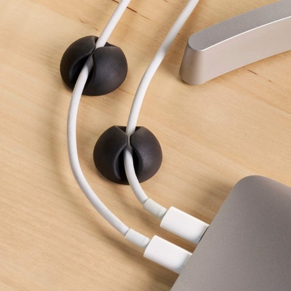Wrap-It Storage - Cable Clips - Black - Image 2