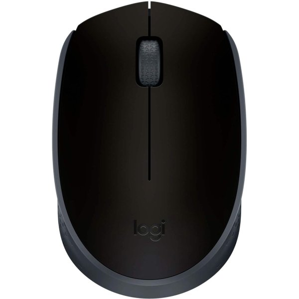 Logitech - M170 Wireless Compact Optical Ambidextrous Mouse - Wireless - Black