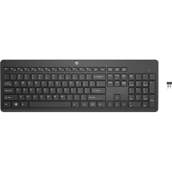 HP - 230 Full-size Wireless Keyboard - Black