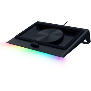 Razer - Laptop Cooling Pad with Intelligent Fan Control and Chroma RGB for Laptops 14" to 18" - Black