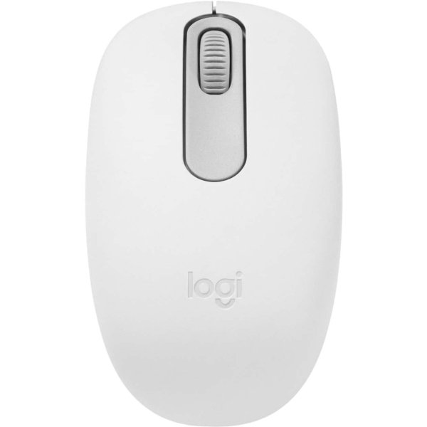 Logitech - M196 Lightweight Bluetooth Wireless Optical Mouse Compact 3-Button Ambidextrous Mouse with Smooth Tracking - Wireless - Off-White