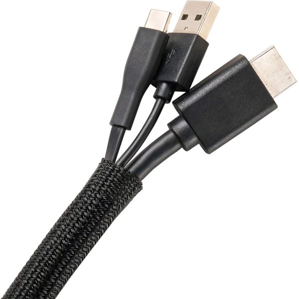 Wrap-It Storage - Mesh Cable Sleeve - Black - Image 2