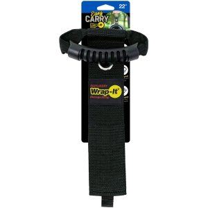 Wrap-It Storage - Easy-Carry Strap - 22-inch - Hook and Loop Carrying Strap with Handle and Grommet - Black