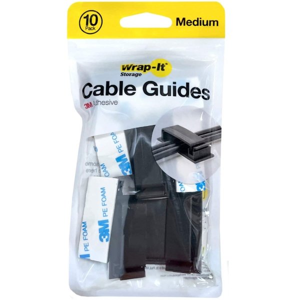 Wrap-It Storage - Cable Guides - Black